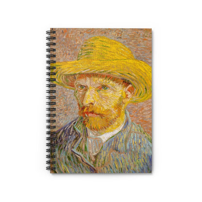 Troubled genius - Van Gogh - Spiral Notebook - Ruled Line