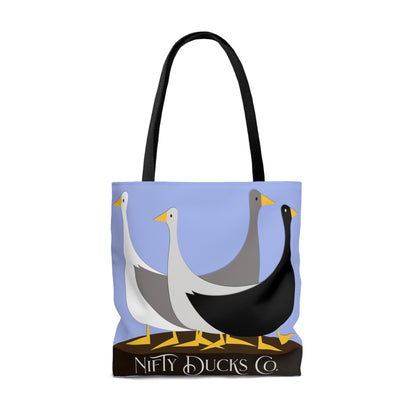 Nifty Ducks Co. Logo - light blue - Tote Bag