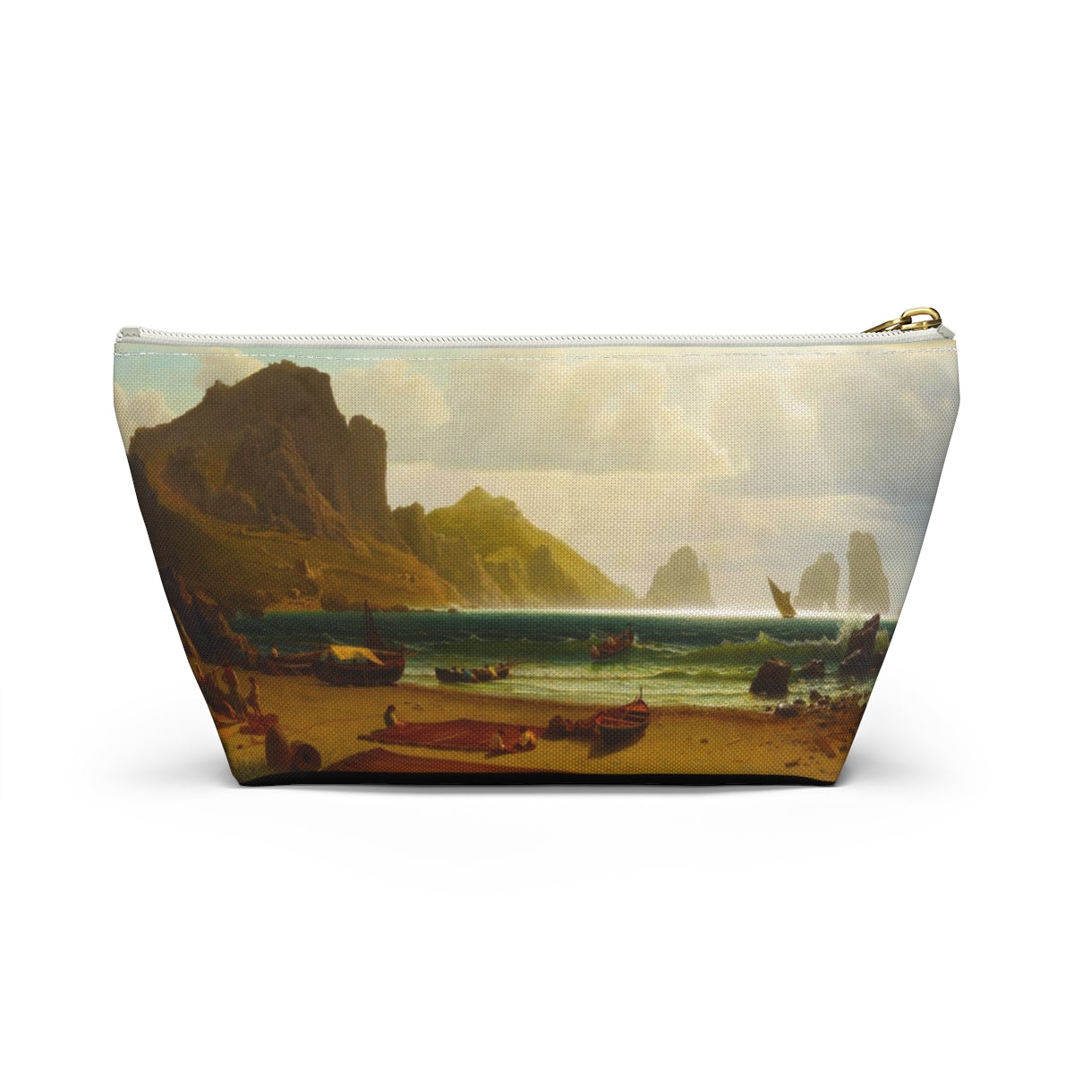 Albert Bierstadt - The Marina Piccola, Capri, 1859 - Accessory Pouch w T-bottom