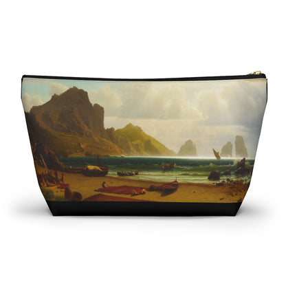 Albert Bierstadt - The Marina Piccola, Capri, 1859 - Accessory Pouch w T-bottom