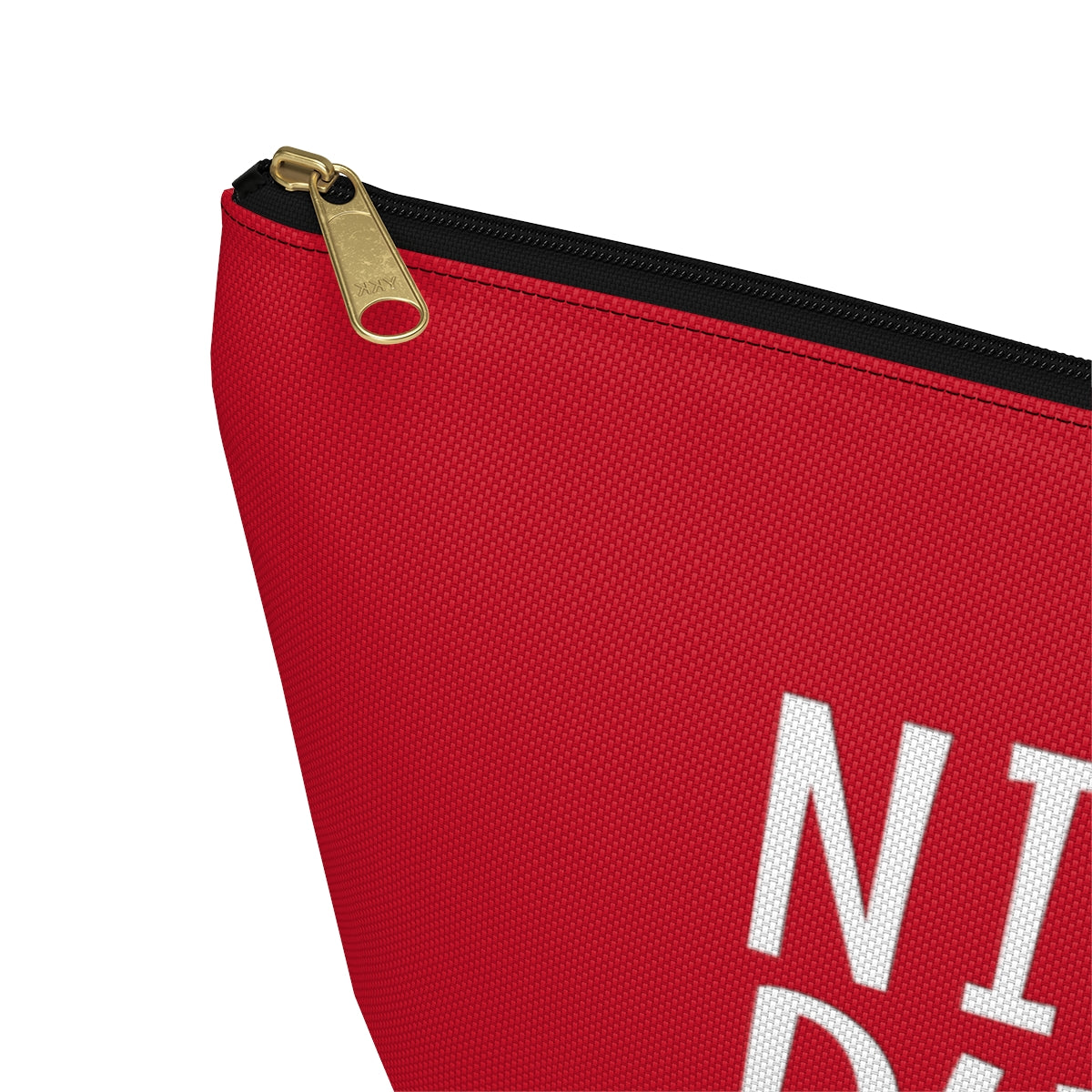 Nifty Ducks Co. Logo2 - red - Accessory Pouch w T-bottom