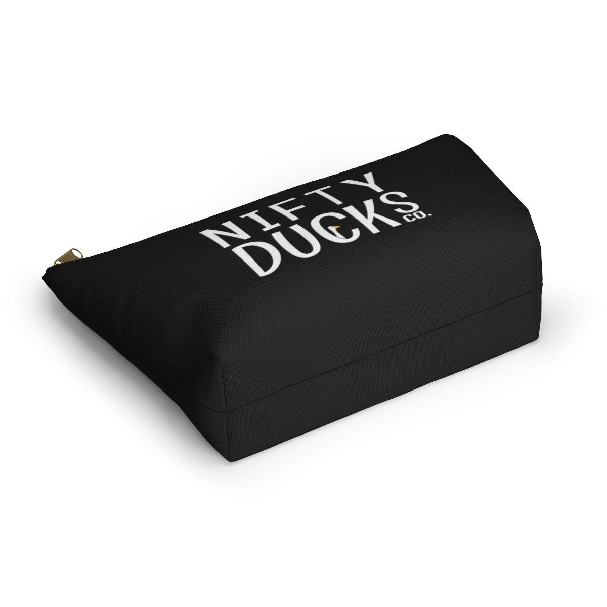 Nifty Ducks Co. Logo2 - black - Accessory Pouch w T-bottom