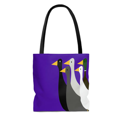 Take the ducks with you - Purple Heart 5412AB  - Tote Bag