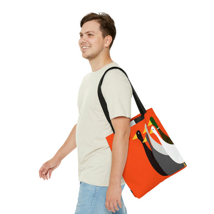 Take the ducks with you - Orange fc4f15  - Tote Bag