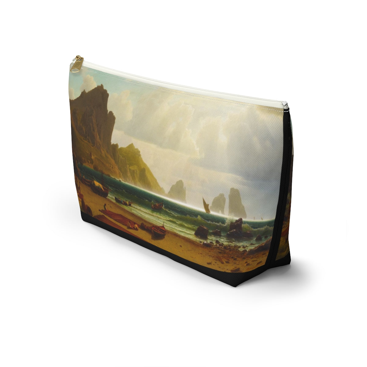 Albert Bierstadt - The Marina Piccola, Capri, 1859 - Accessory Pouch w T-bottom