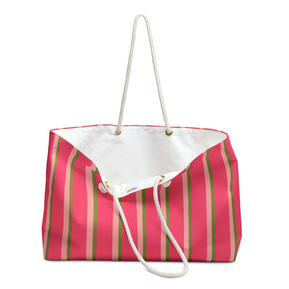Sweet as a strawberry stripes - Weekender Bag