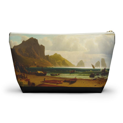 Albert Bierstadt - The Marina Piccola, Capri, 1859 - Accessory Pouch w T-bottom