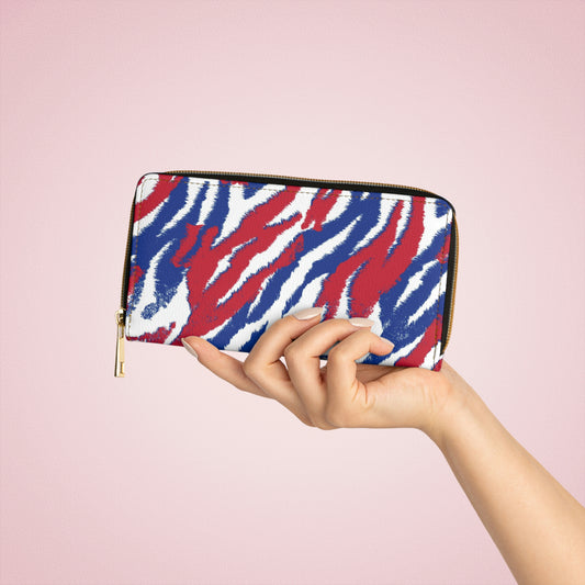 Red White and Blue - Zipper Wallet