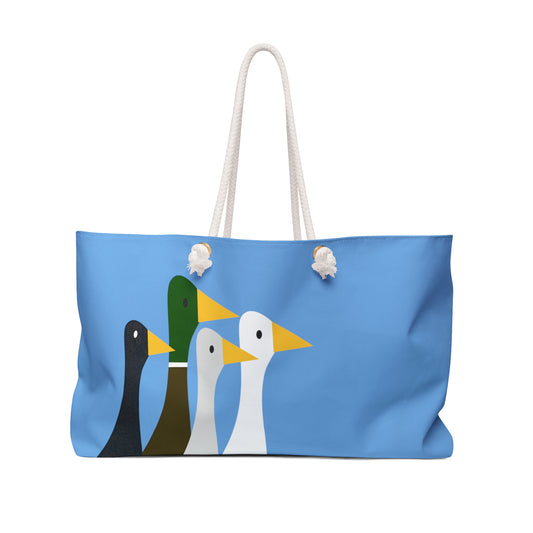 Nifty Ducks Co. - light blue - Weekender Bag