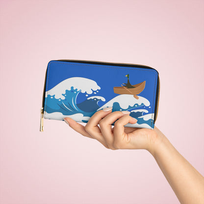 Rough Seas - Zipper Wallet