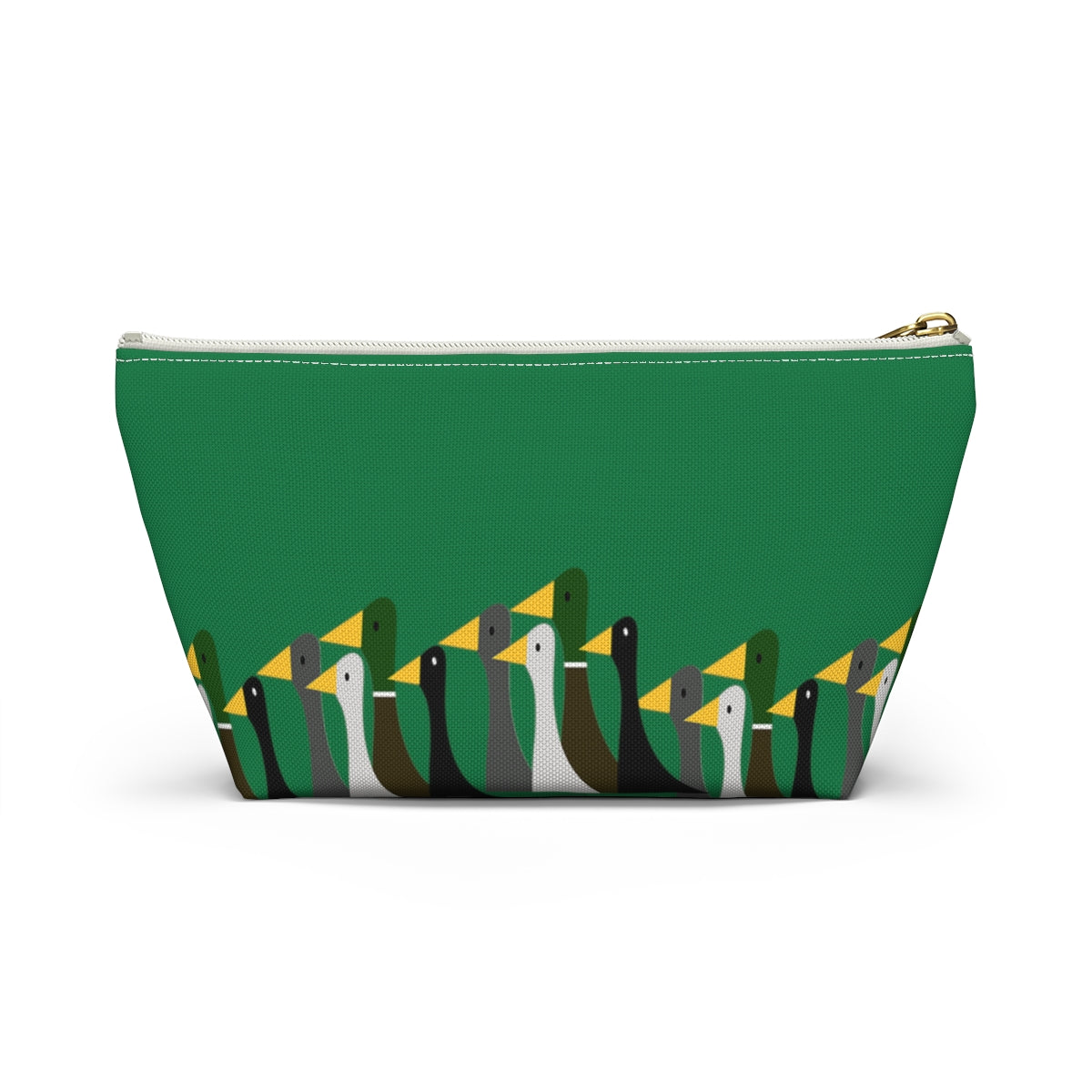 Marching ducks - green - Accessory Pouch w T-bottom