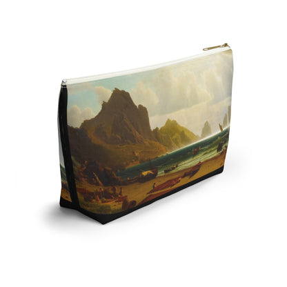 Albert Bierstadt - The Marina Piccola, Capri, 1859 - Accessory Pouch w T-bottom