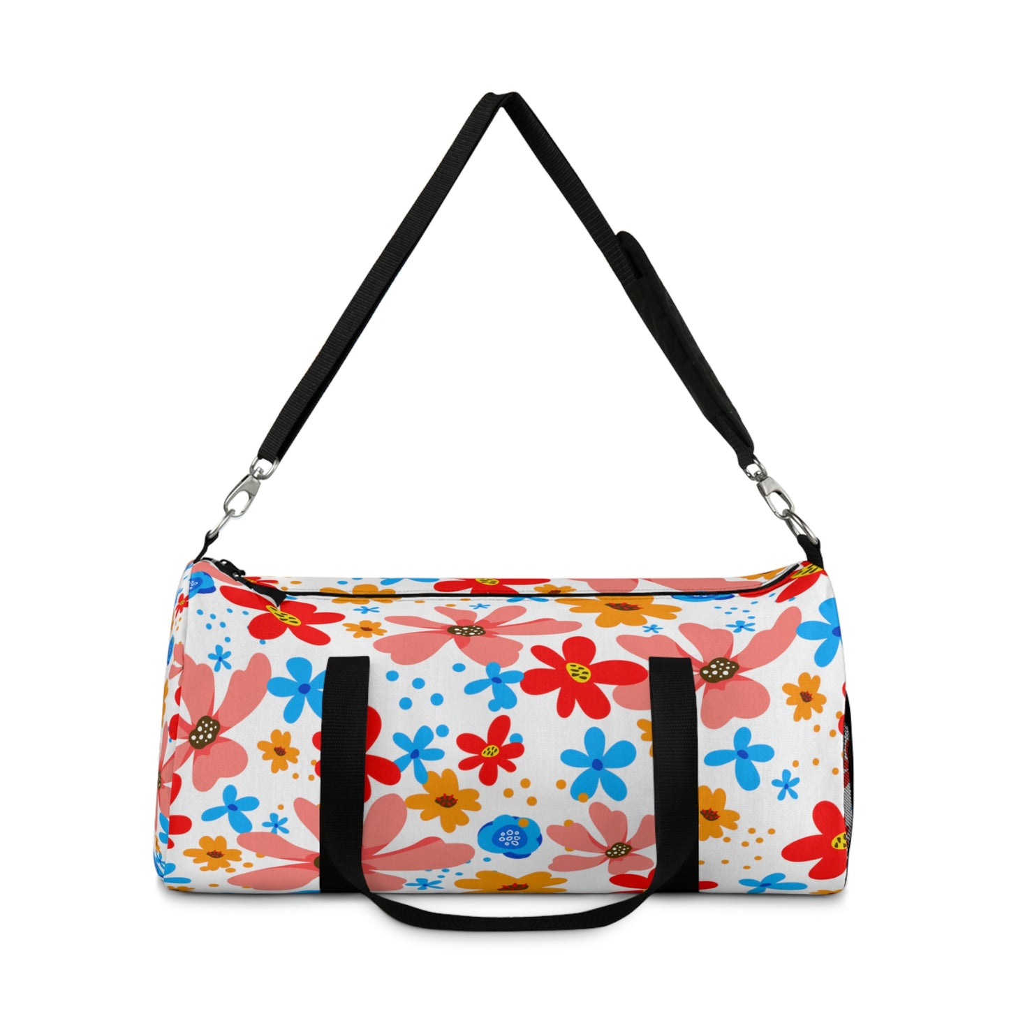 Playful Floral Print - white - Duffel Bag