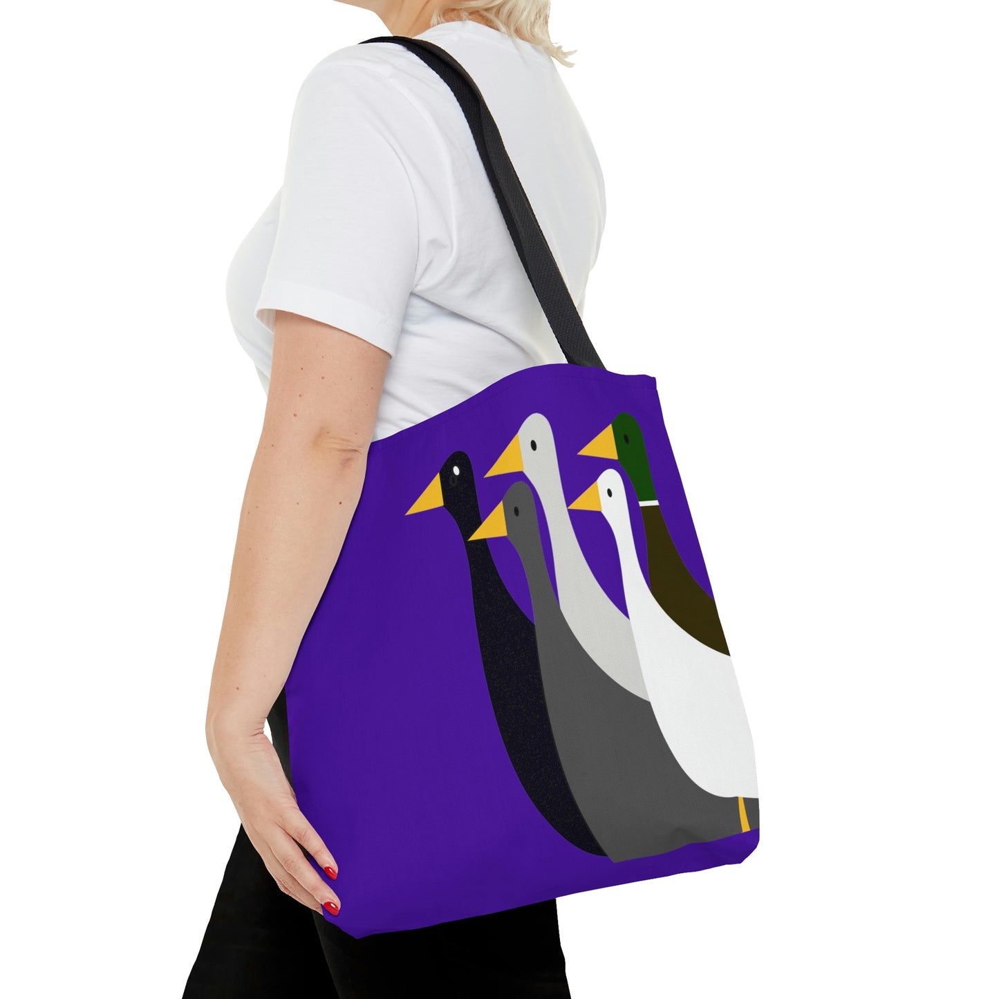 Take the ducks with you - Purple Heart 5412AB  - Tote Bag