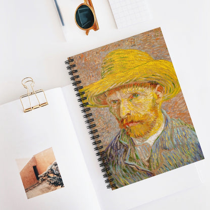 Troubled genius - Van Gogh - Spiral Notebook - Ruled Line