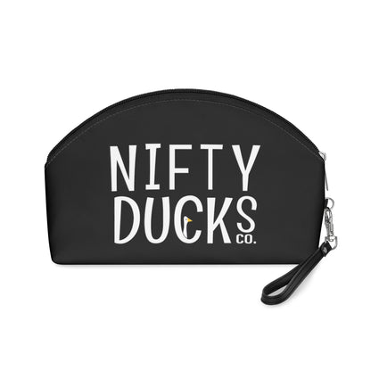 Nifty Ducks Co. Logo2 - black - Makeup Bag