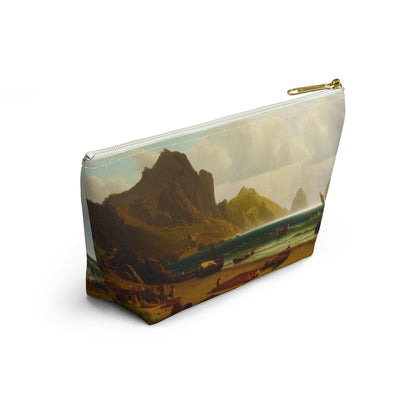 Albert Bierstadt - The Marina Piccola, Capri, 1859 - Accessory Pouch w T-bottom