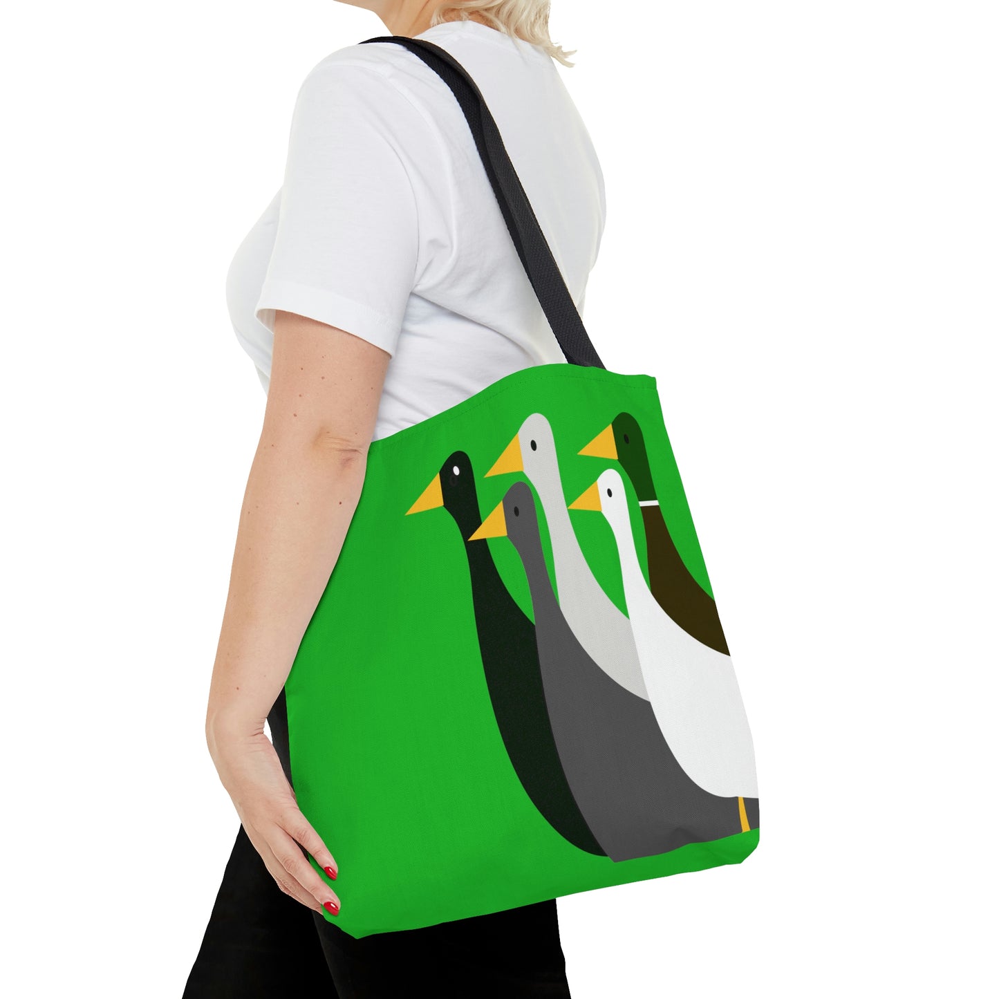 Take the ducks with you - Lime Green 21C12E  - Tote Bag