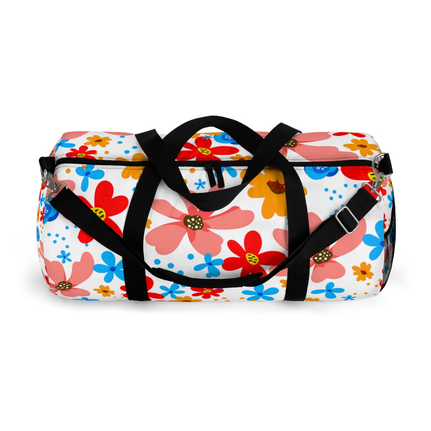 Playful Floral Print - white - Duffel Bag