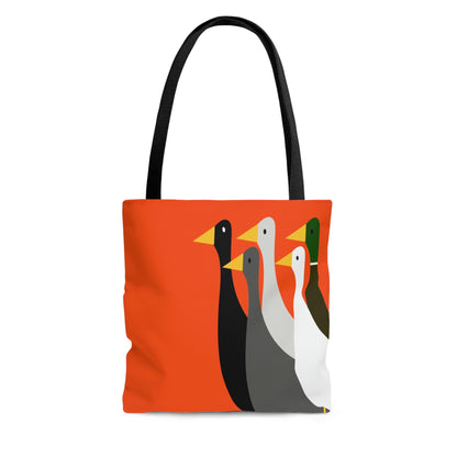 Take the ducks with you - Orange fc4f15  - Tote Bag