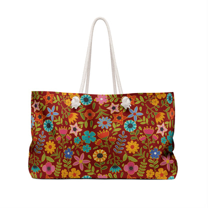 Playful Spring Flowers - Weekender Bag