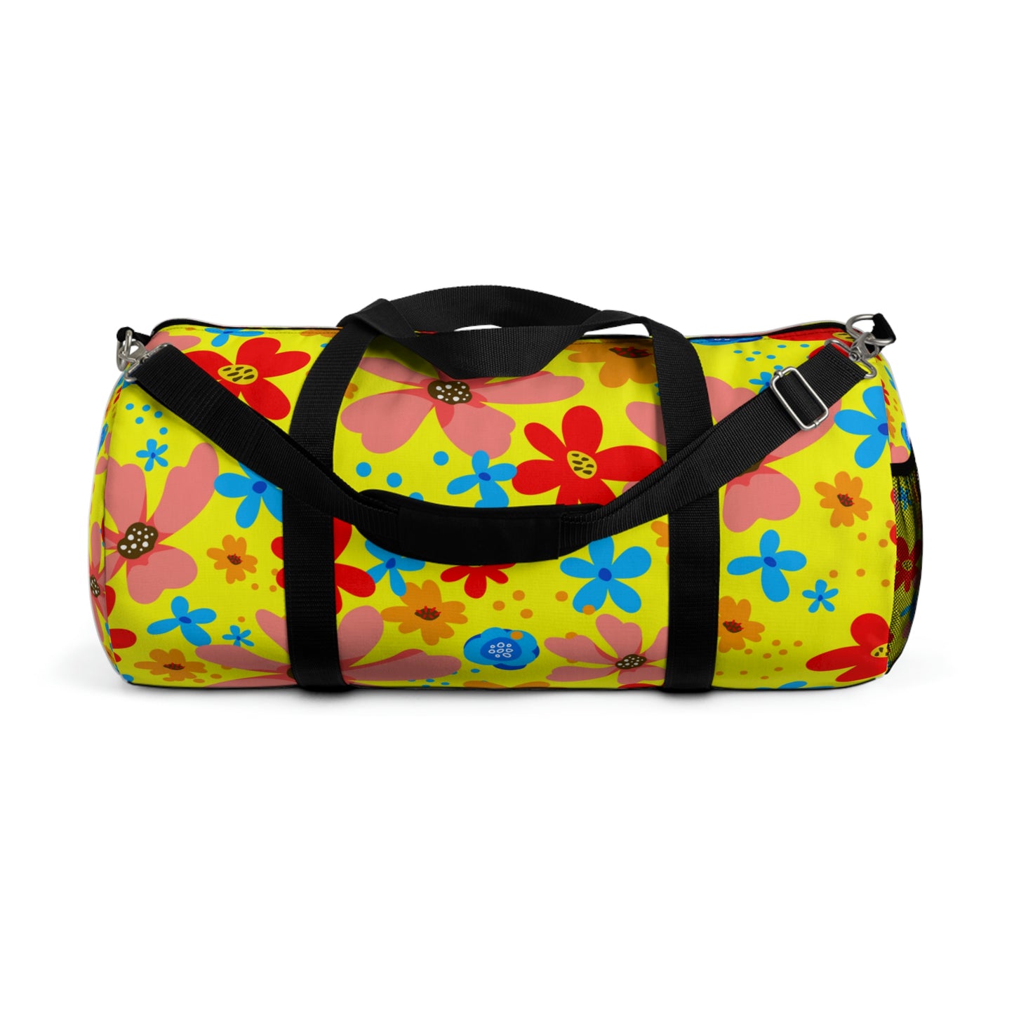 Playful Floral Print - yellow - Duffel Bag