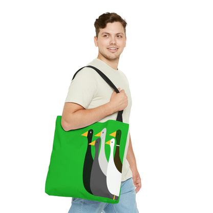 Take the ducks with you - Lime Green 21C12E  - Tote Bag