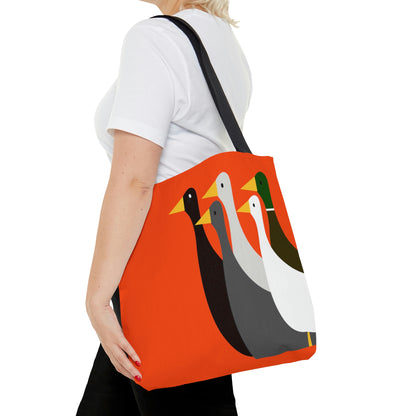 Take the ducks with you - Orange fc4f15  - Tote Bag