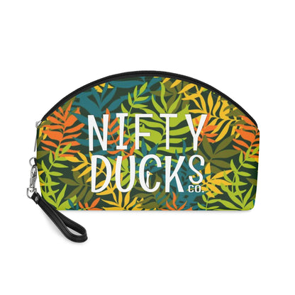 Nifty Ducks Co. Logo2 - lots of leaves - Makeup Bag