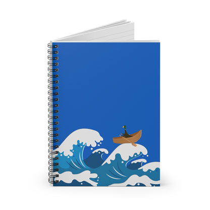 Rough seas - Spiral Notebook - Ruled Line