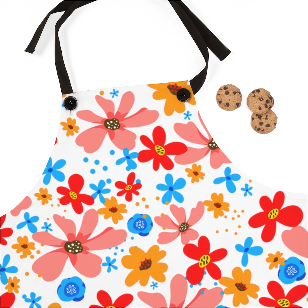 Playful Floral Print - Apron