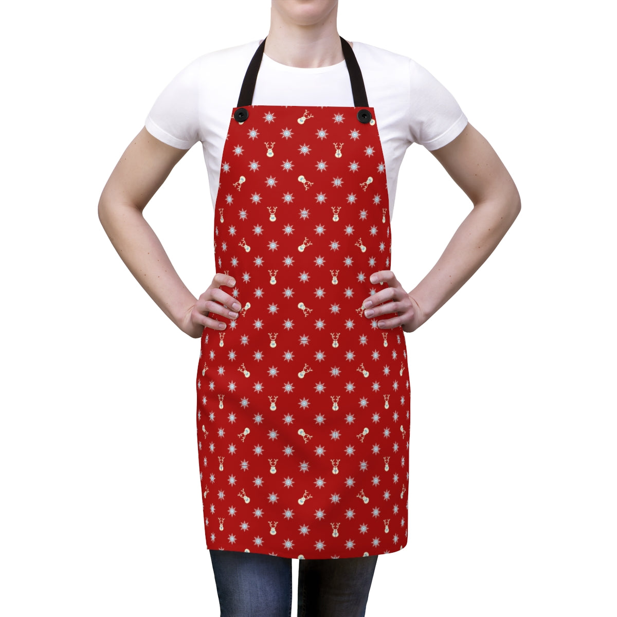 Reindeers and snowflakes - Apron