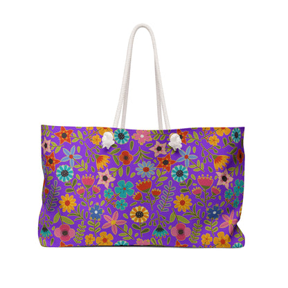 Playful Spring Flowers - Weekender Bag