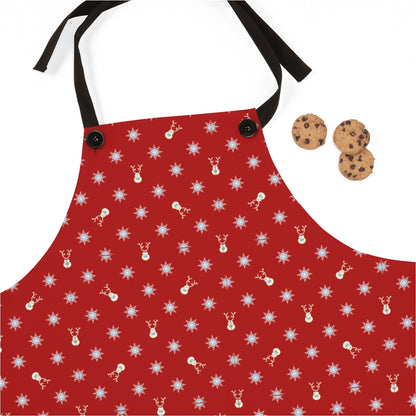 Reindeers and snowflakes - Apron