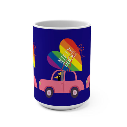 Ducks delivering a lot of love - Pride - Ultramarine 160987 - Mug 15oz