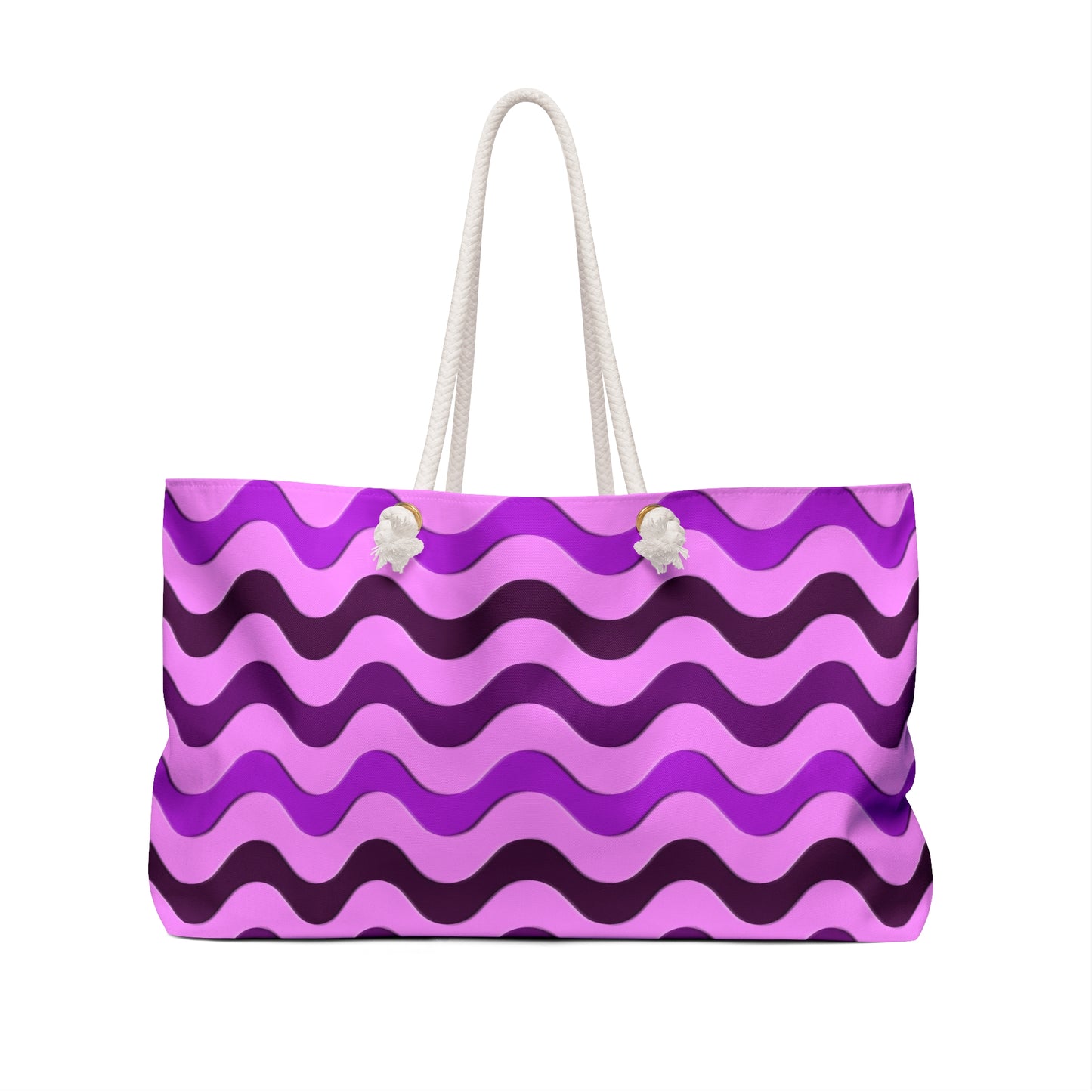 Retro wavy purple and pink - Weekender Bag