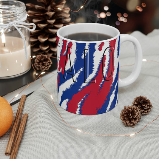 Red White and Blue - Buffalo - Mug 11oz