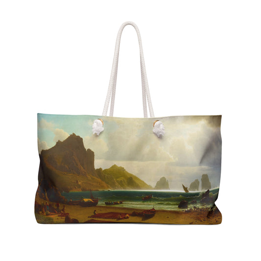 Albert Bierstadt - The Marina Piccola, Capri, 1859 - Weekender Bag
