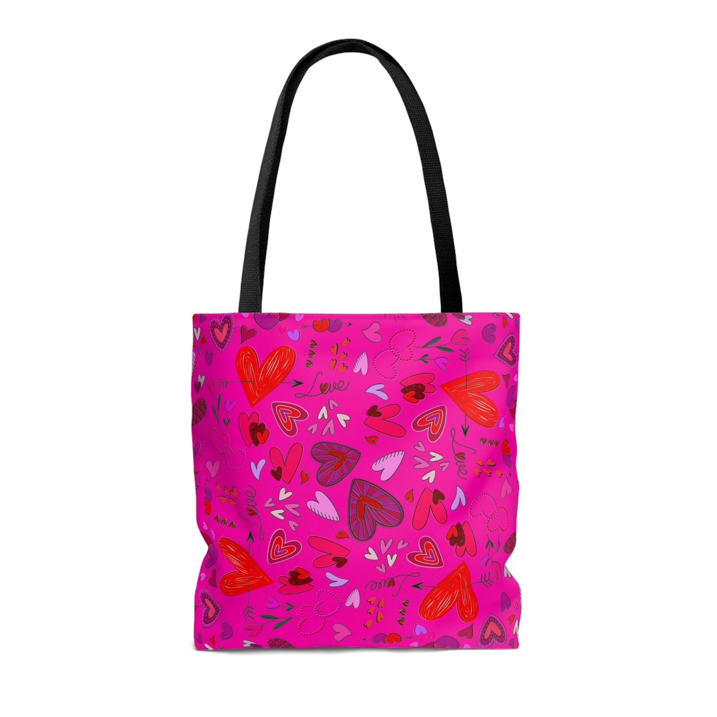 Heart Doodles - Mean Girls Lipstick ff00a8 - Tote Bag