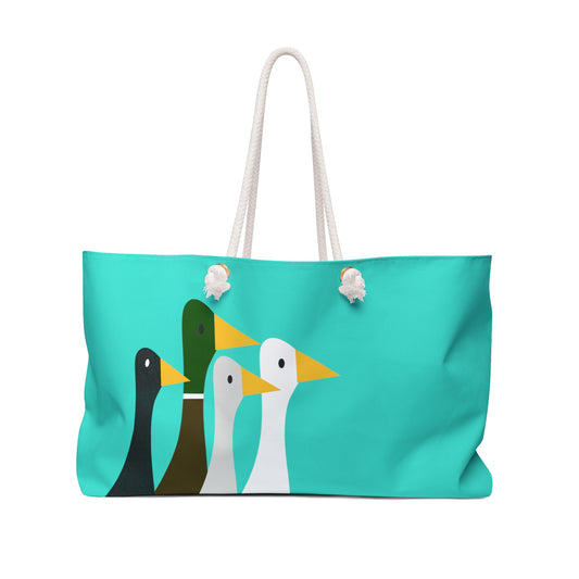 Nifty Ducks Co. - Turquoise 40E0D0 - Weekender Bag