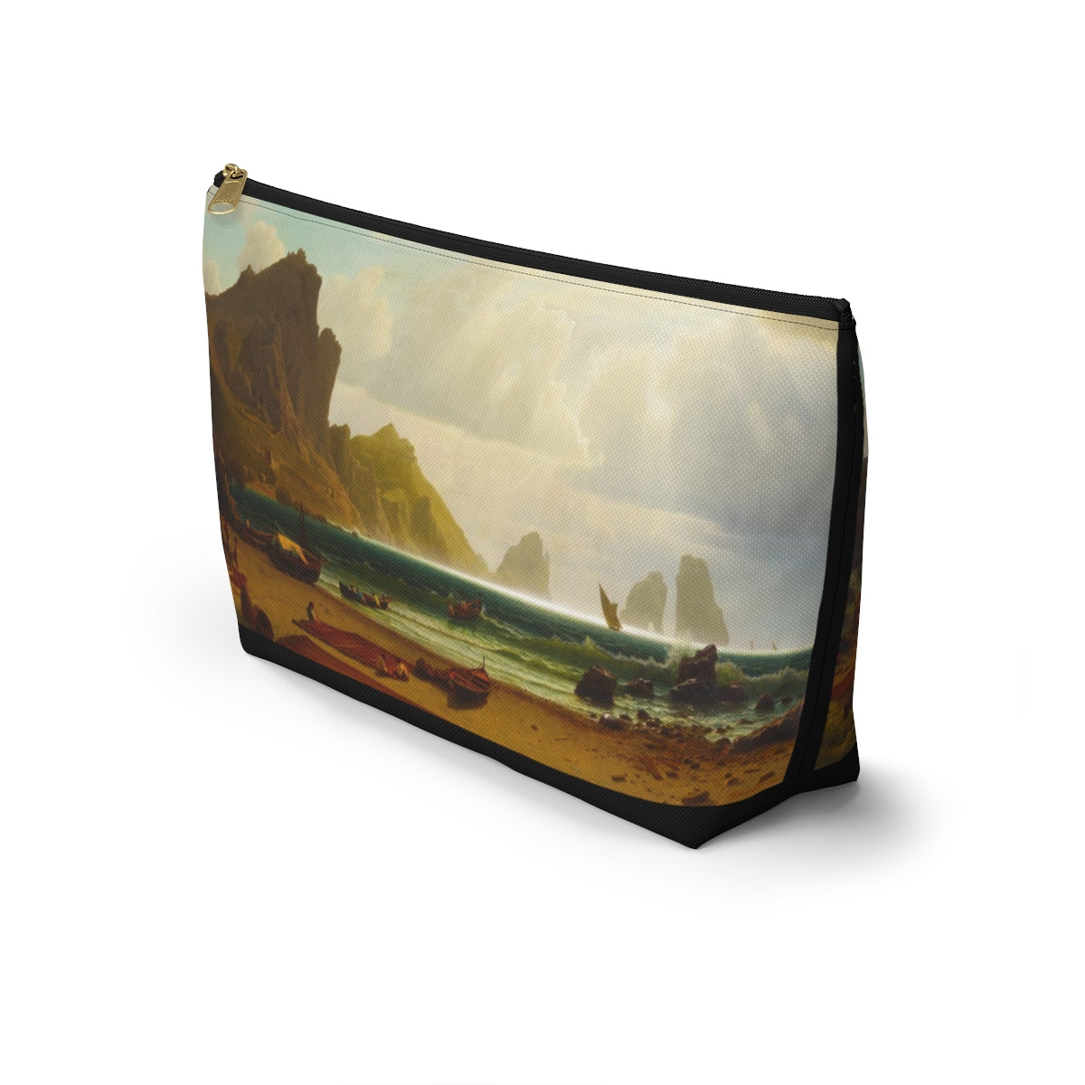 Albert Bierstadt - The Marina Piccola, Capri, 1859 - Accessory Pouch w T-bottom