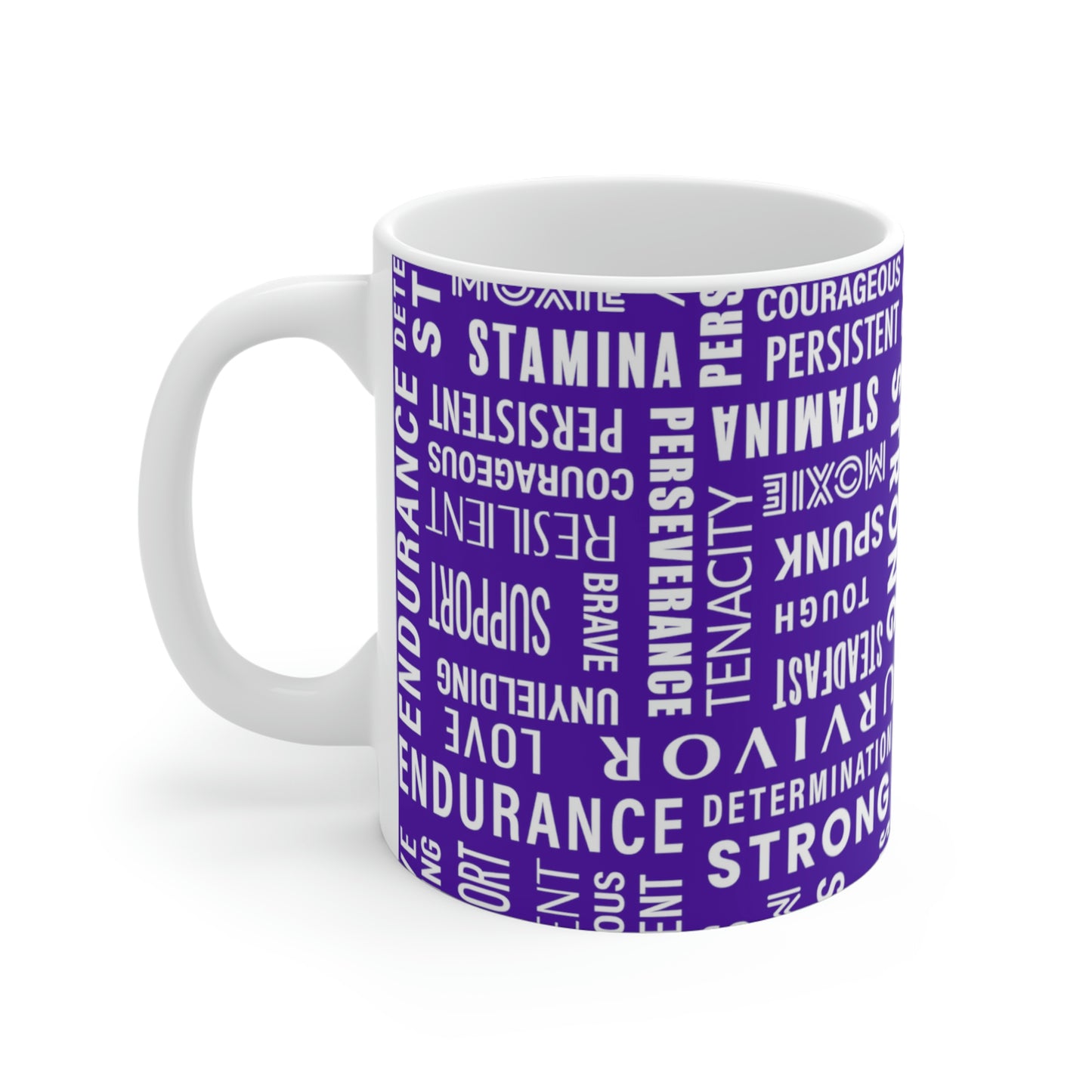 Celebrating the Survivors Supporting the Fighters - Purple Heart 5412AB - Mug 11oz