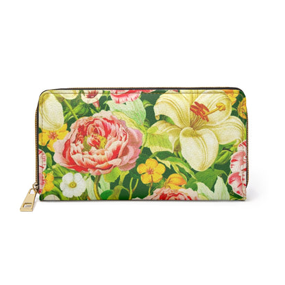 Peonies and Lilies - Zipper Wallet