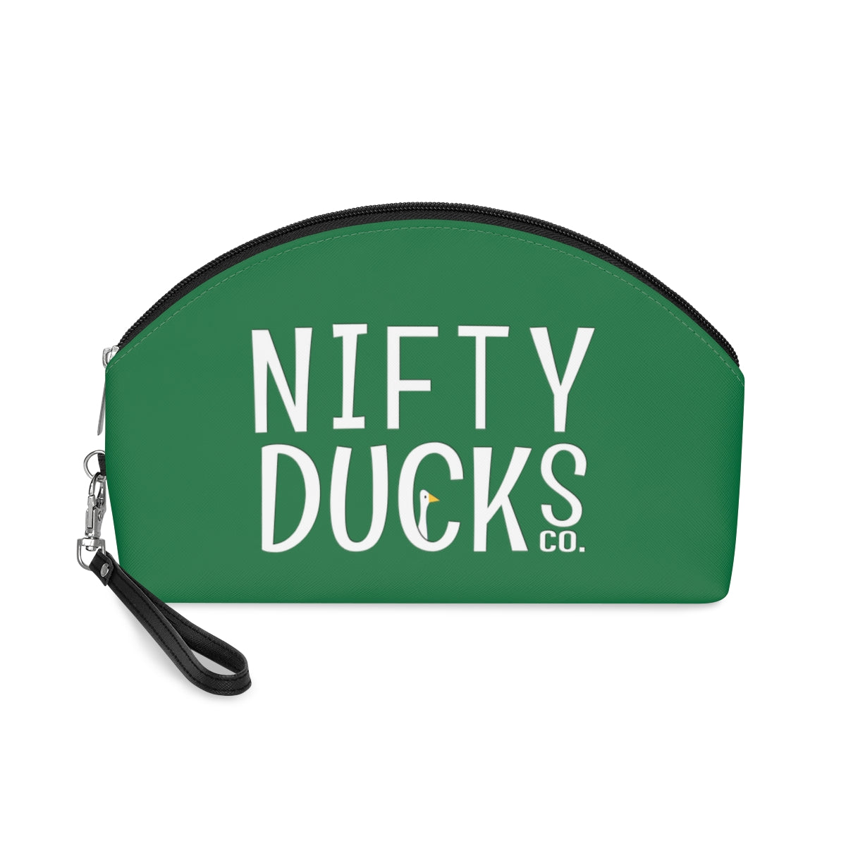 Copy of Nifty Ducks Co. Logo2 - green - Makeup Bag