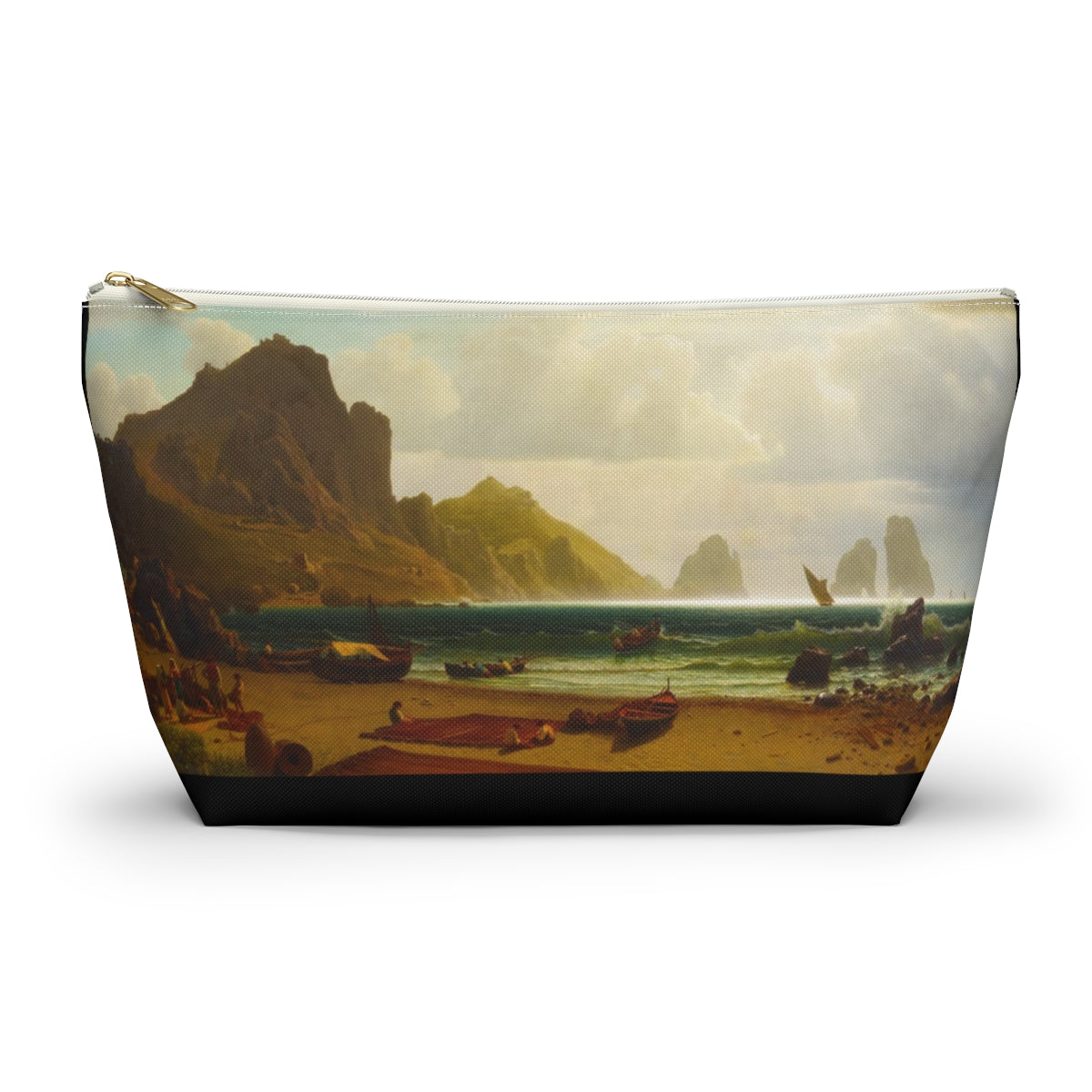 Albert Bierstadt - The Marina Piccola, Capri, 1859 - Accessory Pouch w T-bottom