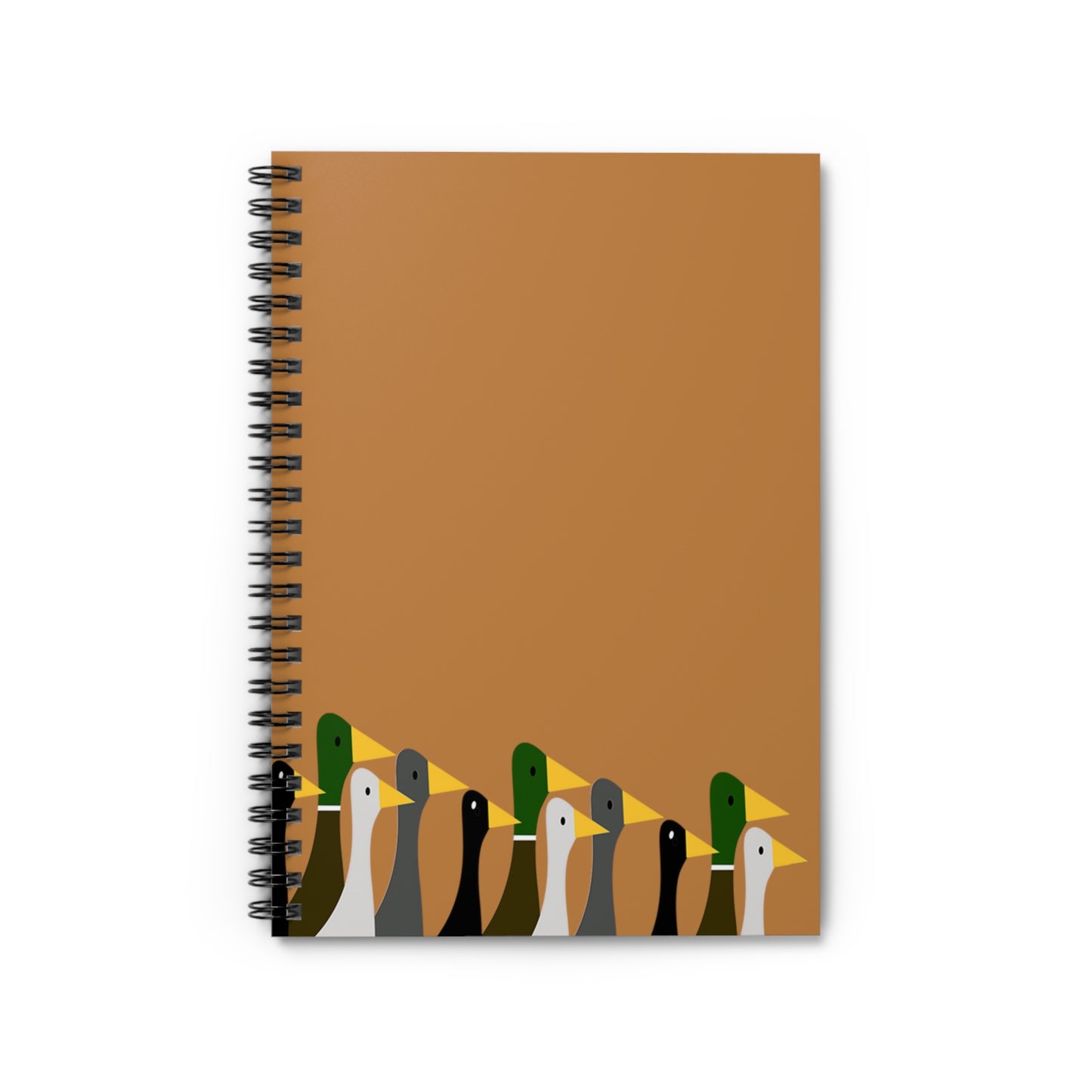 Marching Ducks - Brandy Punch be8042 - Spiral Notebook - Ruled Line