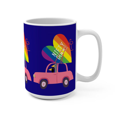 Ducks delivering a lot of love - Pride - Ultramarine 160987 - Mug 15oz