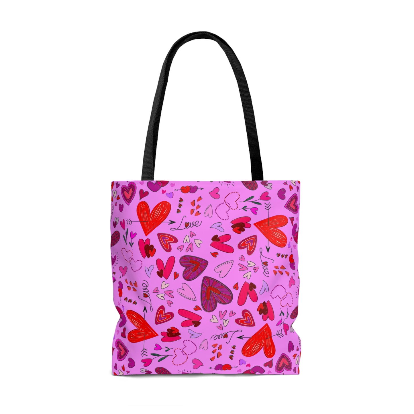 Heart Doodles - Fuschia Pink ff8eff - Tote Bag