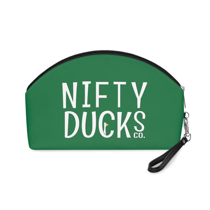 Copy of Nifty Ducks Co. Logo2 - green - Makeup Bag