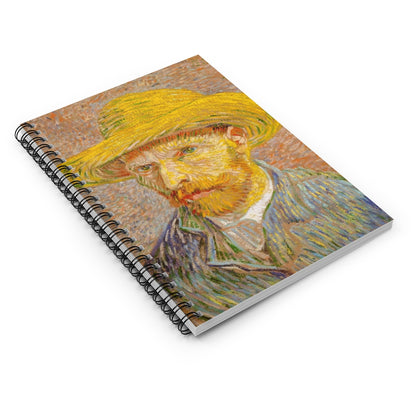 Troubled genius - Van Gogh - Spiral Notebook - Ruled Line